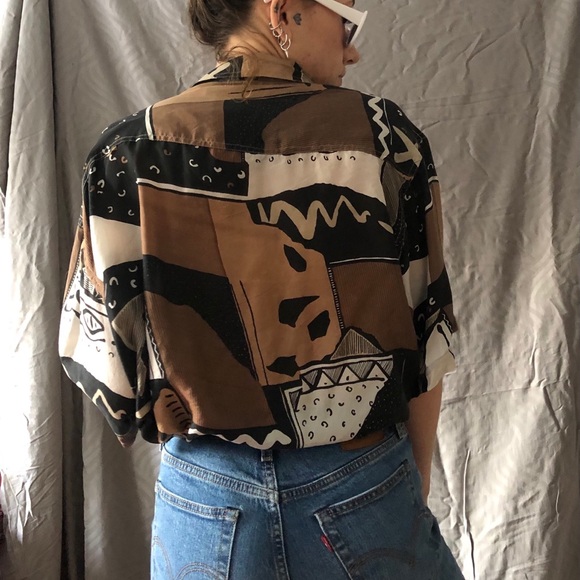 100% SILK BLOUSE - Picture 3 of 4